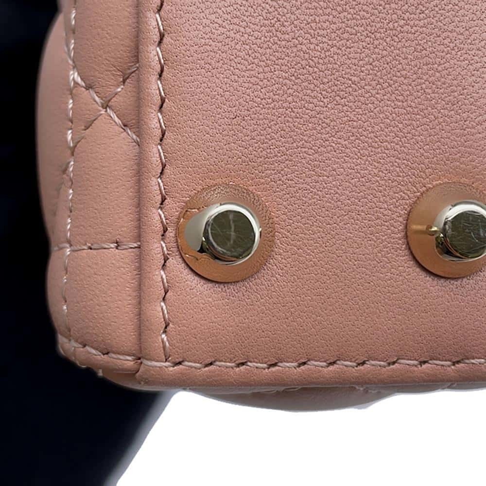 Christian Dior Lady Dior Cannage Micro Lambskin 2WAY Shoulder Bag Black - Picture 11 of 16